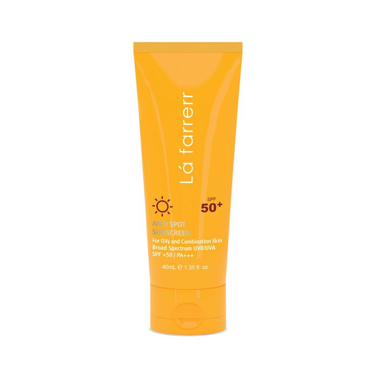 کرم ضد آفتاب و ضد لک لافارر مدل بی رنگ مخصوص پوست چرب و مستعد اکنه حجم 40 میل spf50